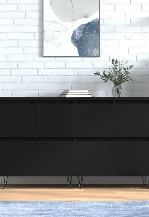 Stilriktig skåp i svart från vidaXL.