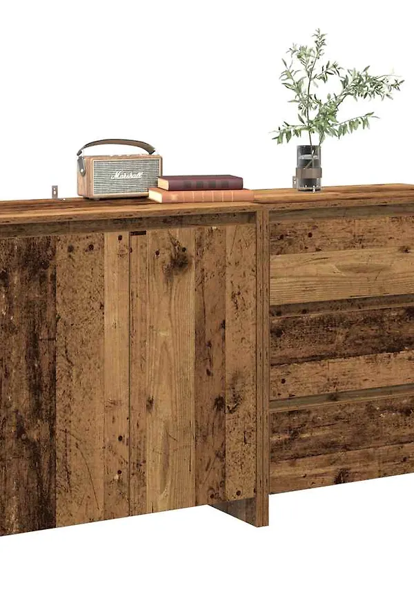 Brun vidaXL-sidobord i mysig modell.