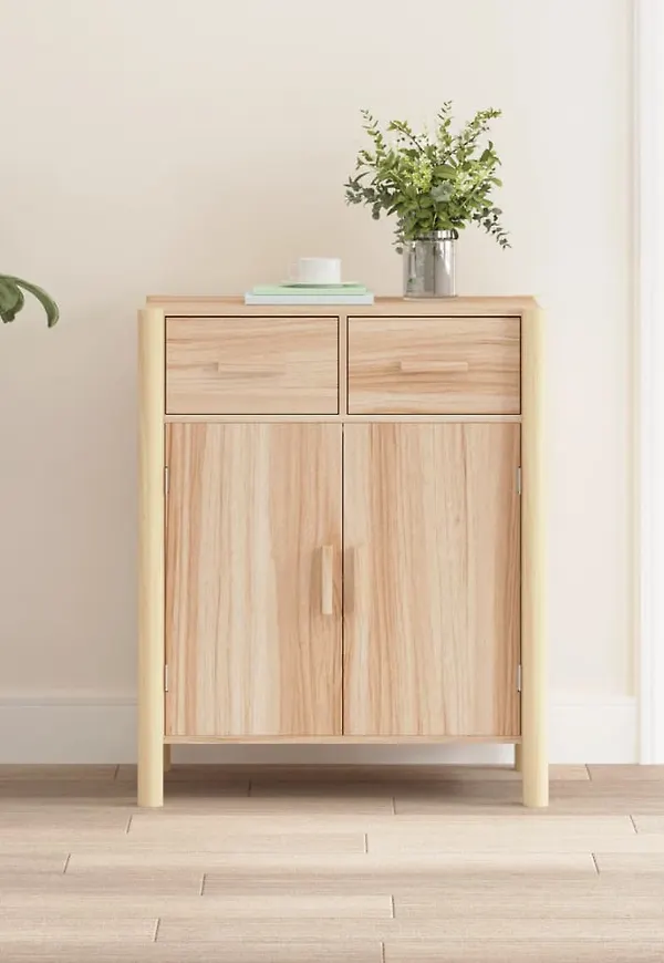 Brun VidaXL nattduksbord som passar perfekt till hösten 2025!