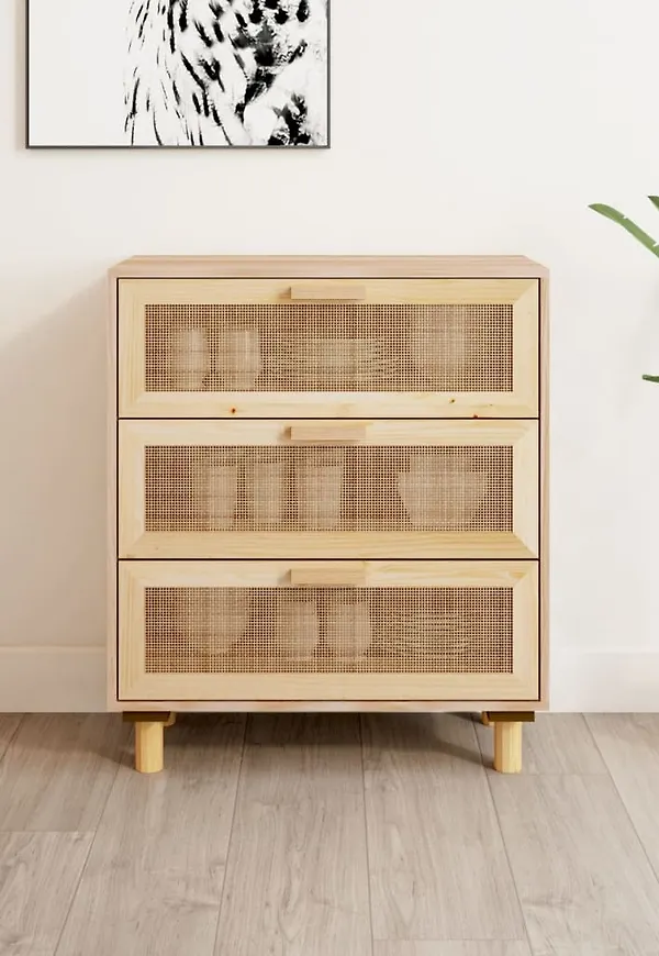 Stilren serveringsbord i brunt från vidaXL.