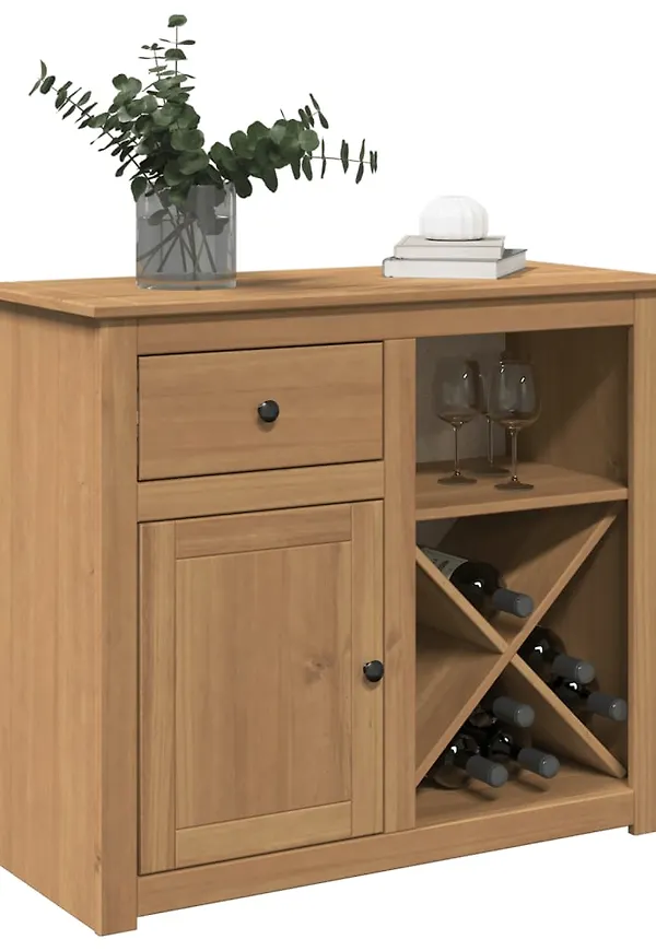 Brun vidaXL-låda i cool modell.