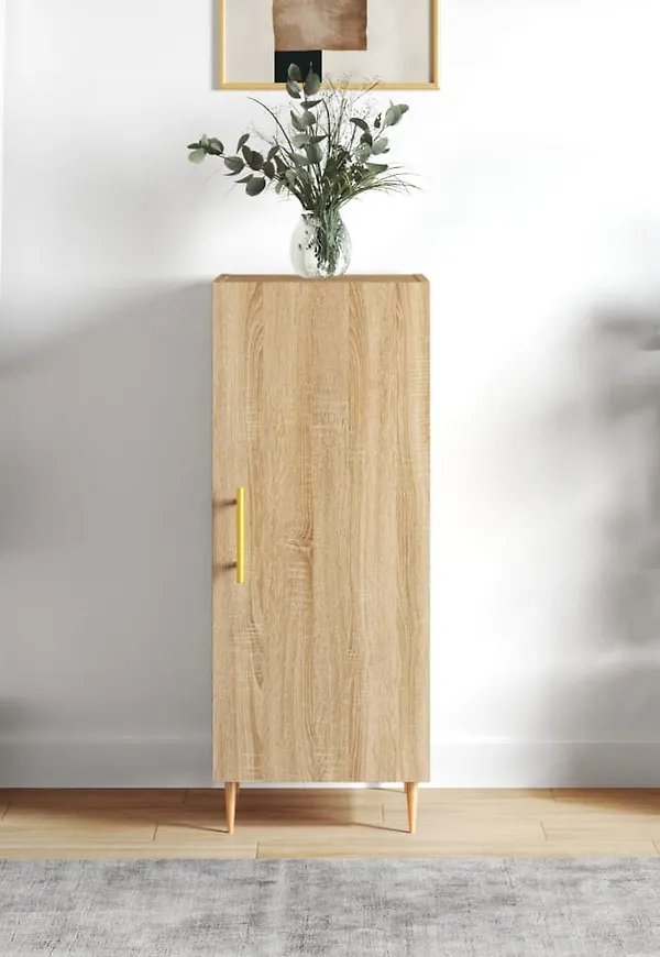 Snygg ekbord i brunt från vidaXL.