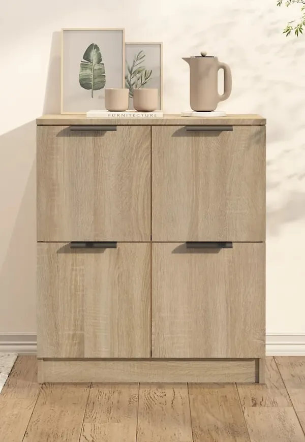 Skön ekmatbord i brunt från vidaXL.