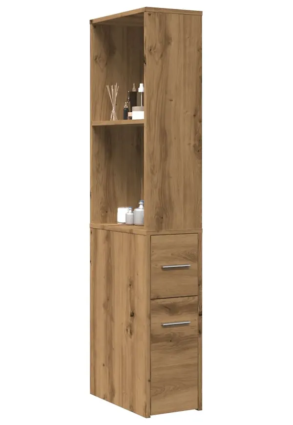 Smickrande förvaringsskåp i ek från vidaXL.