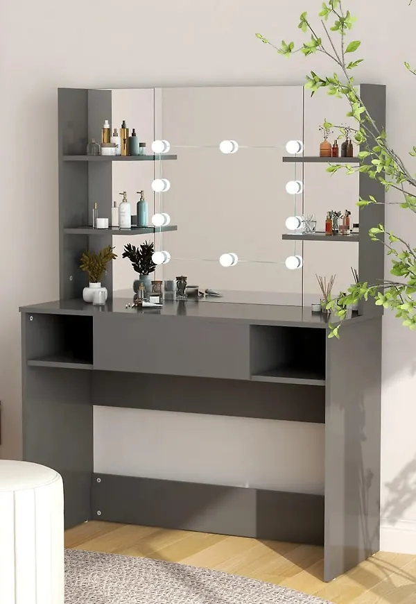 Smickrande sminkbord 2025 från vidaXL.