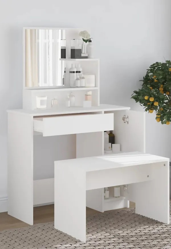 Stilren vit bord 2025 från vidaXL.