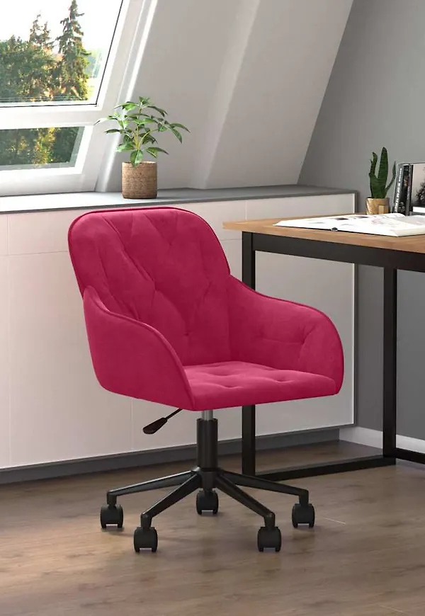 Röd vidaXL-kontorsstol i superfin modell.