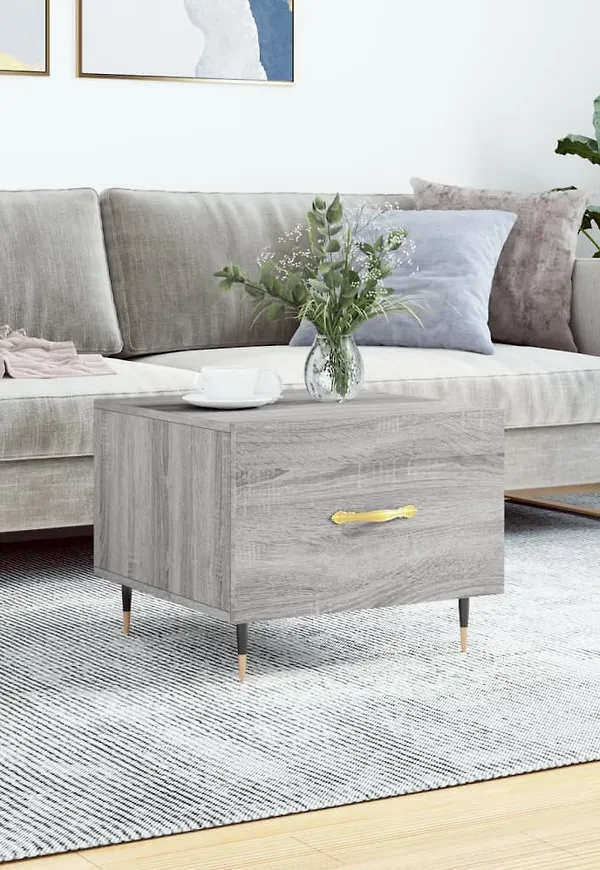 Stilren vidaxl bord i grå färg gjord i järn.