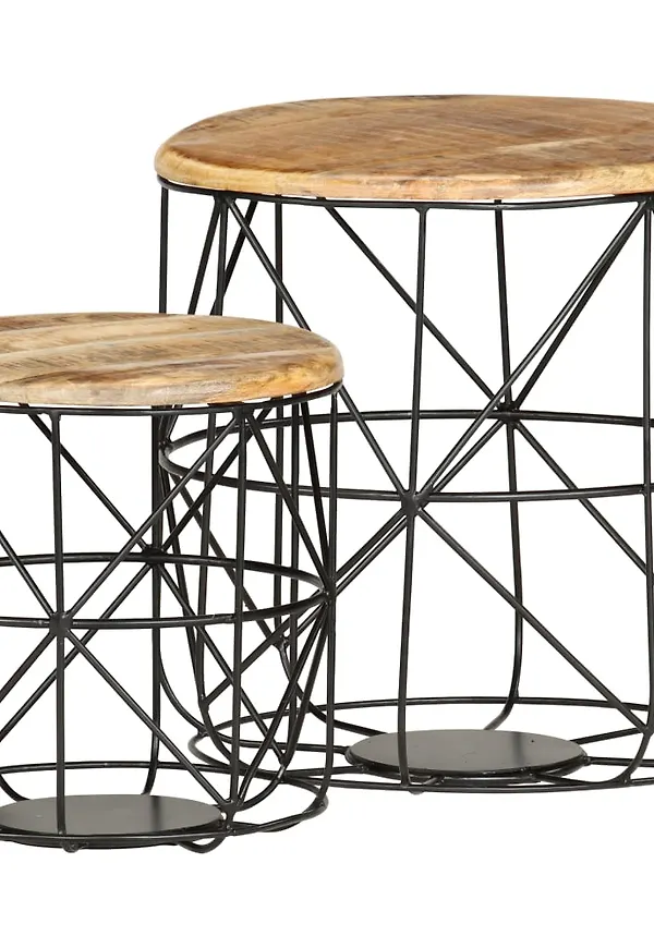 Fantastiskt snygg järnbord 2025 från vidaXL.