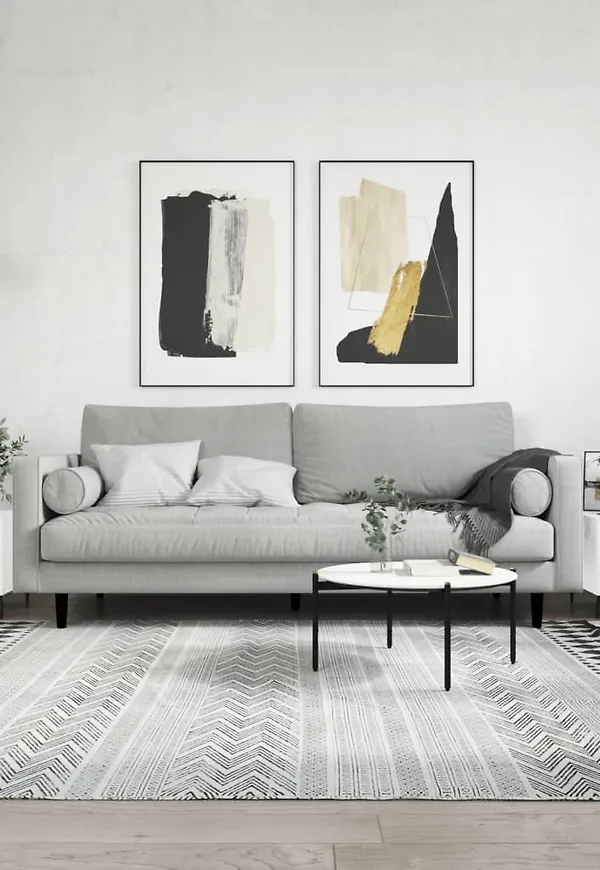 Vit vidaXL-järnsoffbord i komfortabel modell.