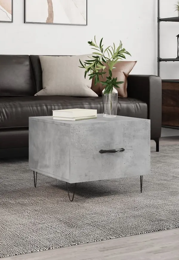 Riktigt fin vidaxl avlastningsbord i grå färg gjord i järn.