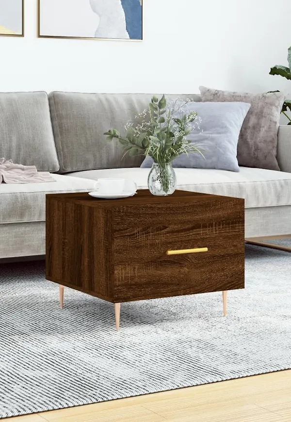 Brun vidaXL-soffbord i moderiktig modell.