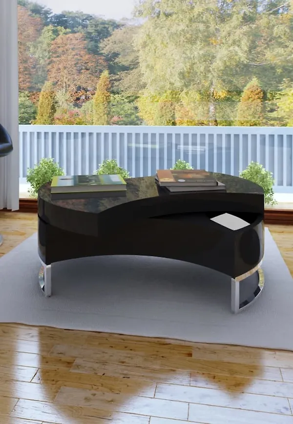 Komfortabel svart bord 2025 från vidaXL.