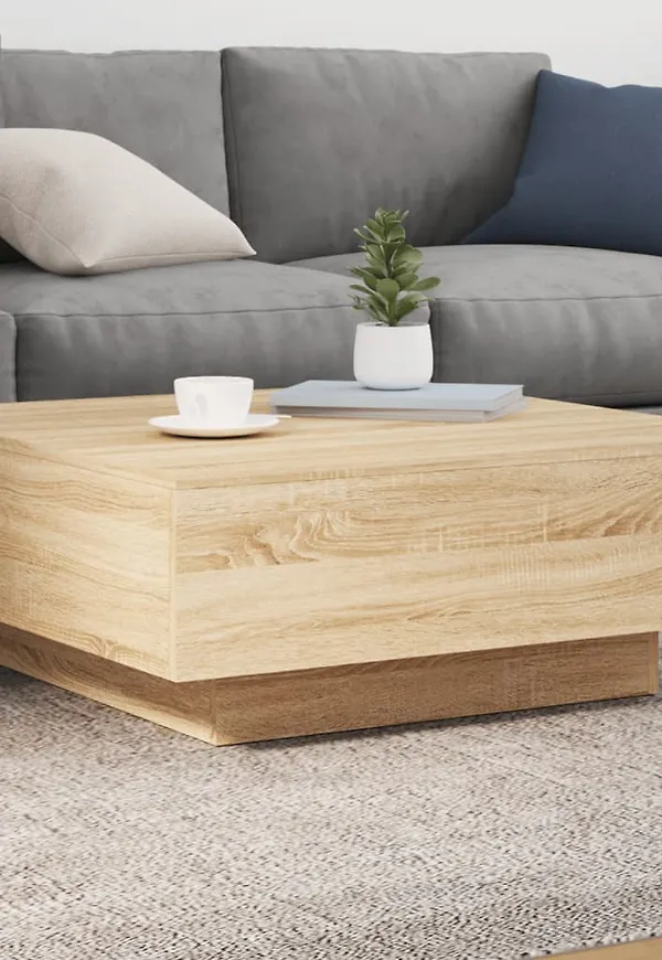 Otroligt snygg brun bord i ek från vidaXL.