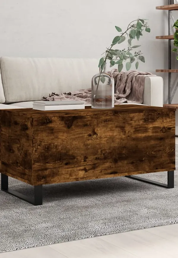 Exklusiv brun bord i ek från vidaXL.