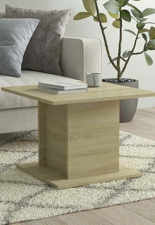Komfortabel beige bord i ek från vidaXL.