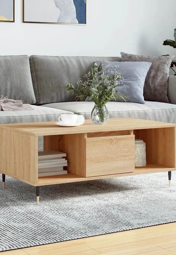 Supersnygg vidaxl bord i brun färg gjord i ek.