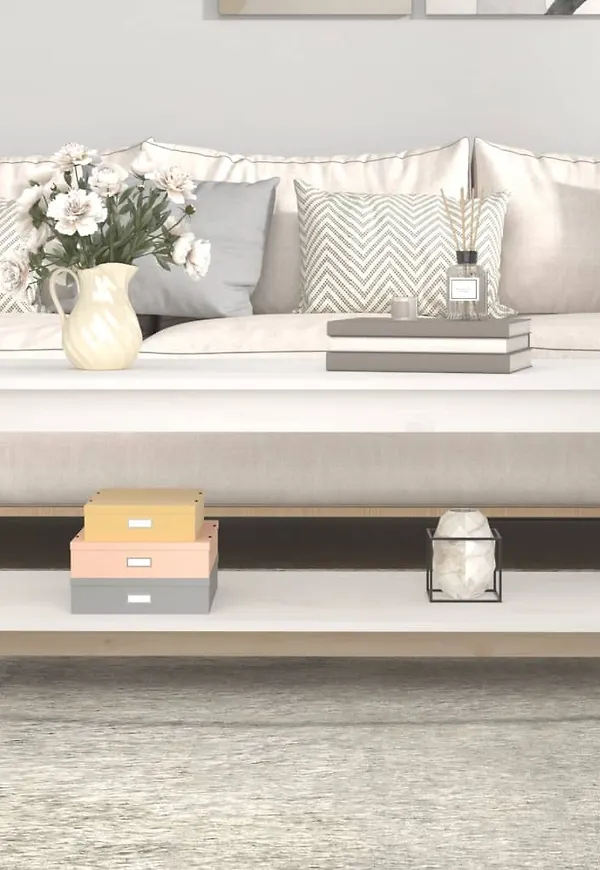 Klassisk bord i vitt från vidaXL.