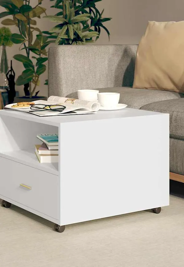 Vit vidaXL-soffbord i trendig modell.
