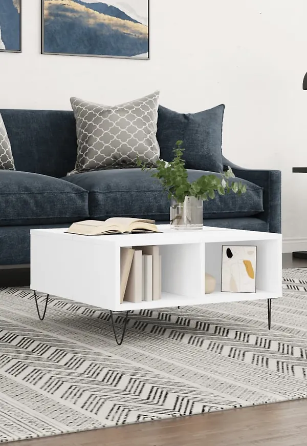 Moderiktig soffbord i järn från vidaXL.