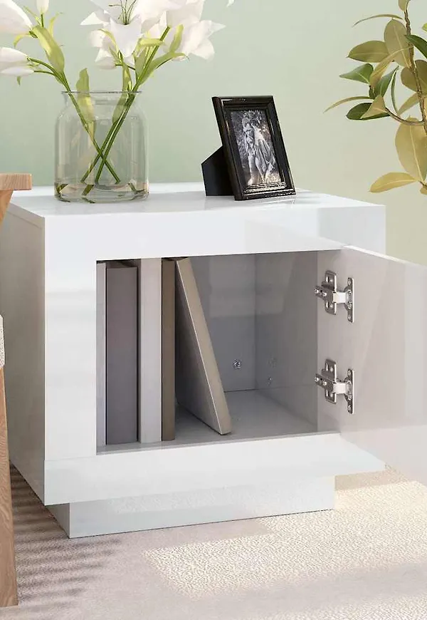 Vit vidaXL-soffbord i modern modell.