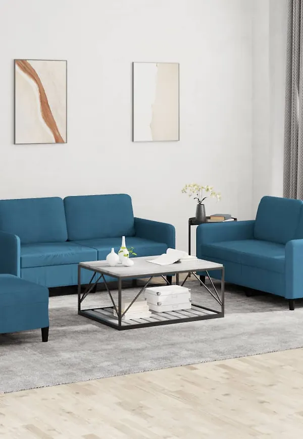 Skön blå soffa 2025 från vidaXL.
