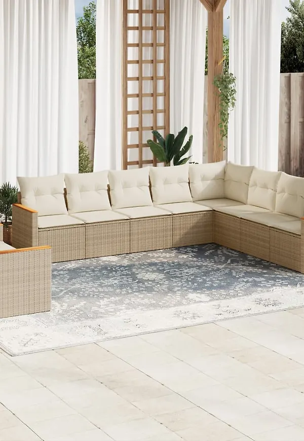 Beige soffgrupp som passar perfekt till våren 2025!