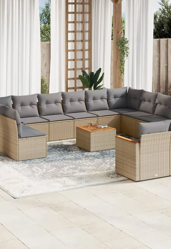 Riktigt snygg beige bord 2025 från vidaXL.