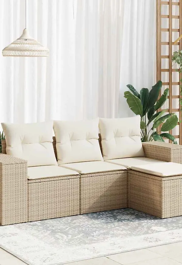 Beige VidaXL möbelgrupp som passar perfekt till hösten 2025!