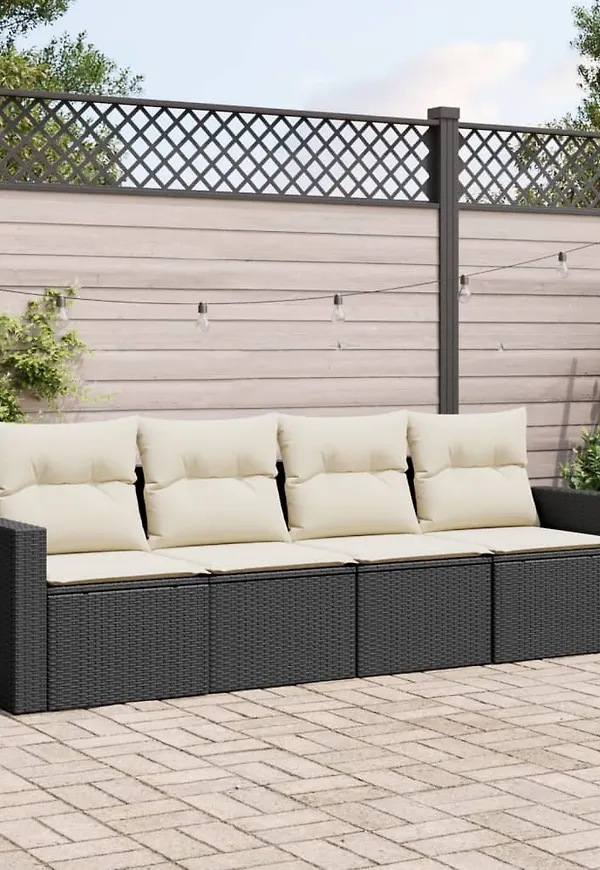 Trendig svart soffgrupp 2025 från vidaXL.