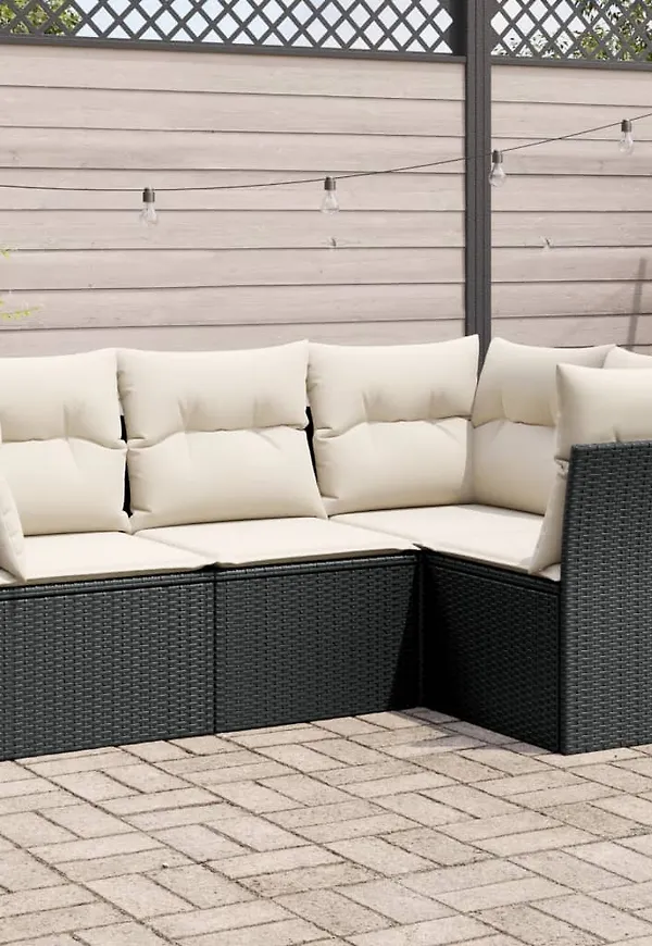 Stilren svart soffgrupp 2025 från vidaXL.