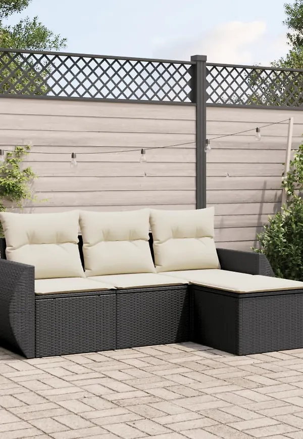 Supersnygg svart soffgrupp 2025 från vidaXL.