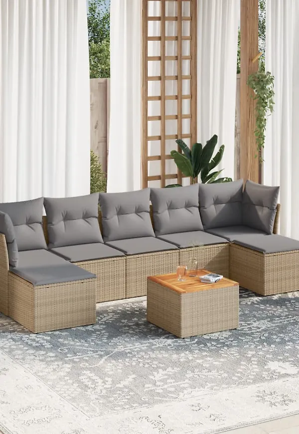 Riktigt fin beige bord 2025 från vidaXL.