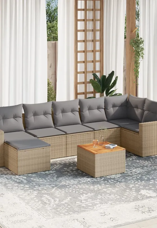 Jättesnygg beige bord 2025 från vidaXL.