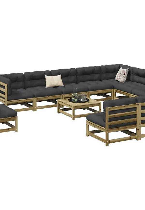 Stilren brun möbelgrupp 2025 från vidaXL.