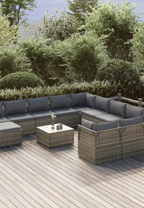 Fantastiskt snygg utemöbel i grått från vidaXL.