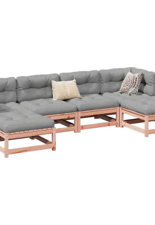 Brun vidaXL-möbelgrupp i riktigt snygg modell.