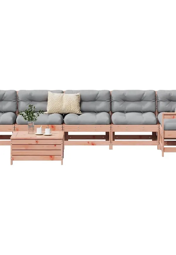 Brun vidaXL-soffgrupp i moderiktig modell.