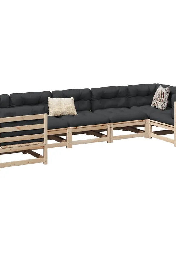 Brun VidaXL loungegrupp som passar perfekt till sommaren 2025!