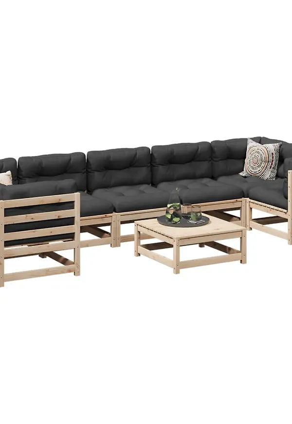 Fantastiskt fin brun soffgrupp 2025 från vidaXL.