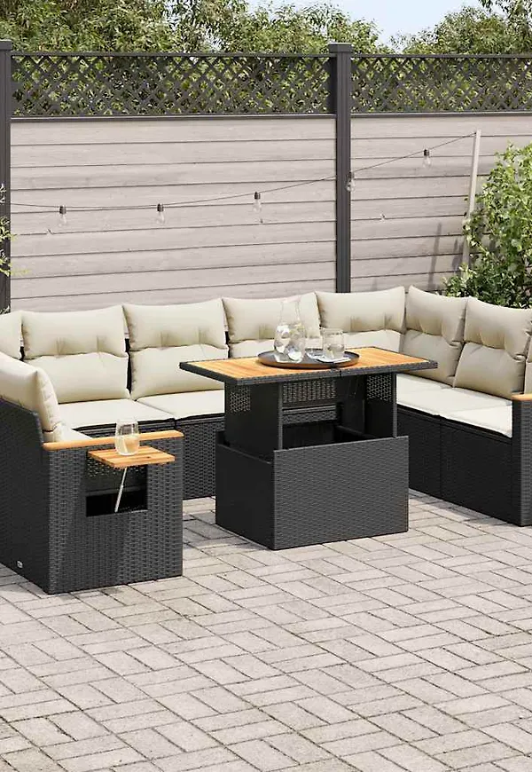 Moderiktig svart bord 2025 från vidaXL.