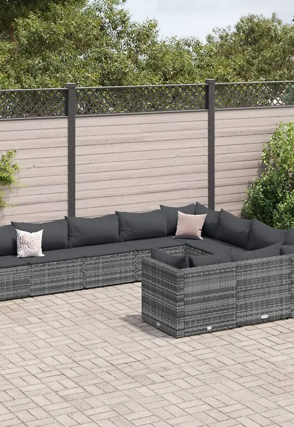 Grå VidaXL möbelgrupp som passar perfekt till hösten 2025!