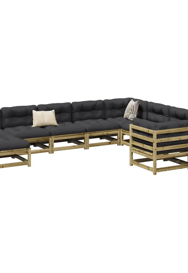 Moderiktig möbelgrupp i bomull från vidaXL.