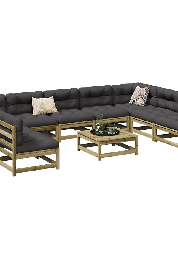 Stilren brun soffgrupp 2025 från vidaXL.