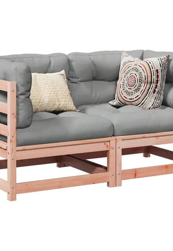 Smickrande vidaxl möbelgrupp i brun färg gjord i bomull.