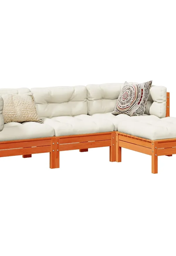 Ikonisk bomullsmöbelgrupp i brunt från vidaXL.