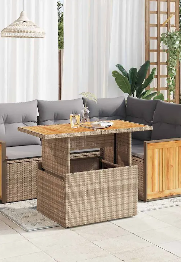 Klassisk möbelgrupp i beiget från vidaXL.