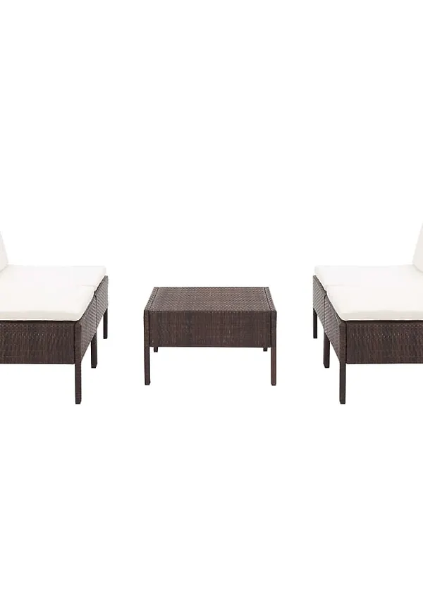 Fin trädgårdsgrupp i brunt från vidaXL.