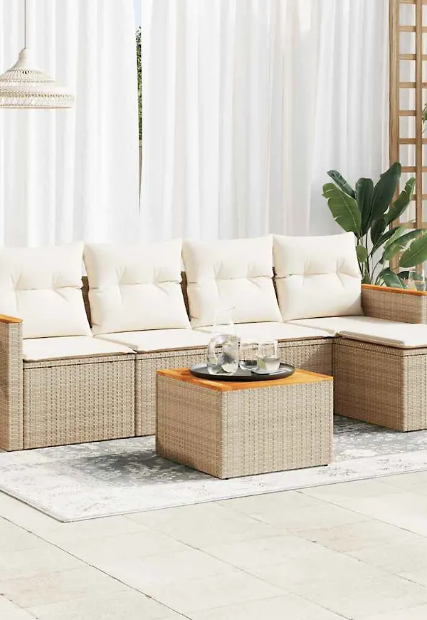 Beige VidaXL möbelgrupp som passar perfekt till hösten 2025!