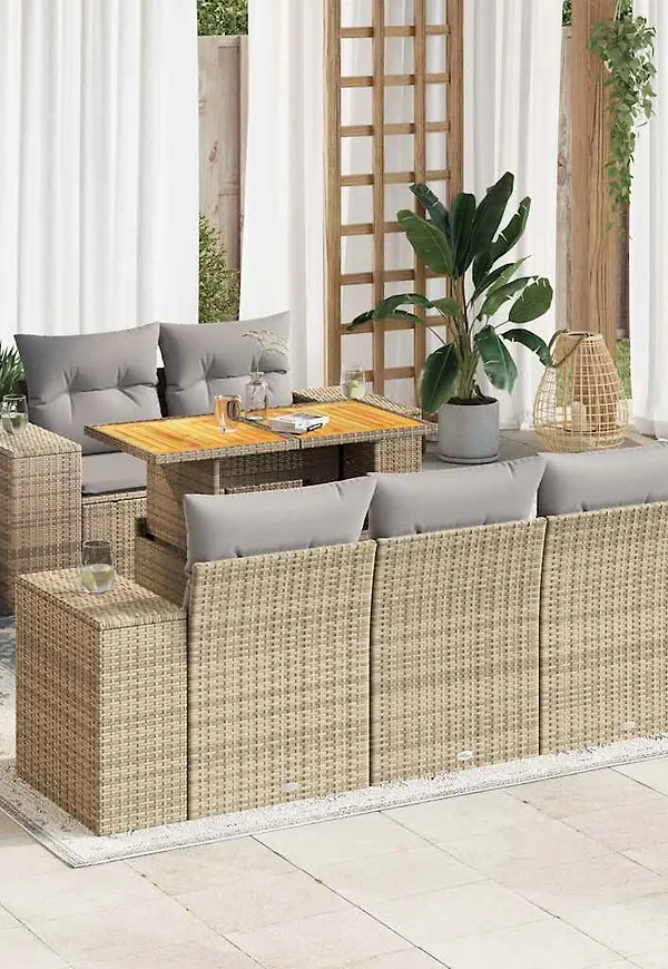 Riktigt trendig beige bord 2025 från vidaXL.